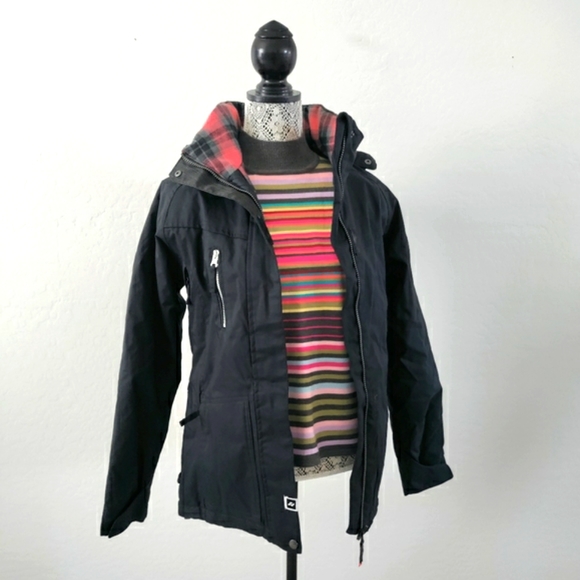 Ride Snowboards Jackets & Blazers - Ride Snowboards Jacket Black Hoodie Ski Medium